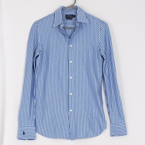 Womens Polo Knit Dress Shirt - Picture 1 of 7